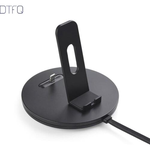 DTFQ 3in1 Desktop Charging Cradle Stand Holder Charger Dock Station w/ Cable for iPhone 6 6s 7 8 Plus X for Samsung S8 Note 8