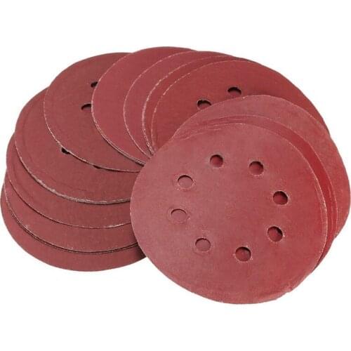 25pcs 5 Inch Sanding Discs 125mm 8 Hole Sandpaper 800 1000 1200 1500 2000 Grit
