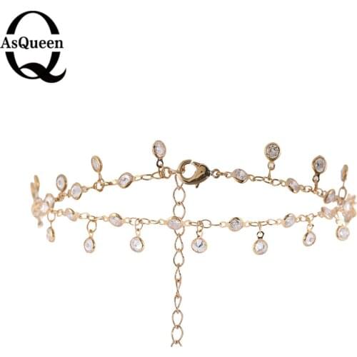 New Arrival Gold Color Choker Necklace Luxury Collar Fashion Wedding Cheap Water Drop Choker Necklaces For Women Jewelry