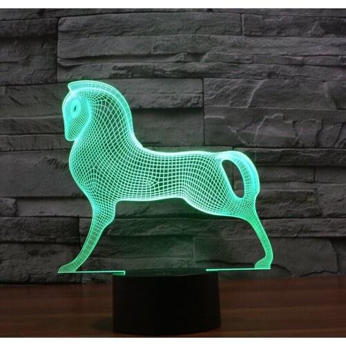 Novel And Innovative Led Night Light Electronic Products Energy Saving Usb Led Lamp Horse Shaped Bedside For Children