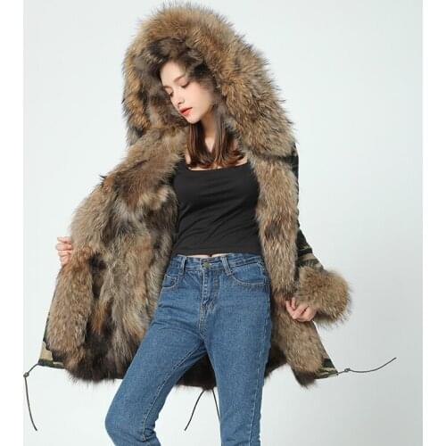 OFTBUY 2020 new fur coat parkas winter jacket coat women parka big real raccoon fur collar natural fox fur liner long outerwear