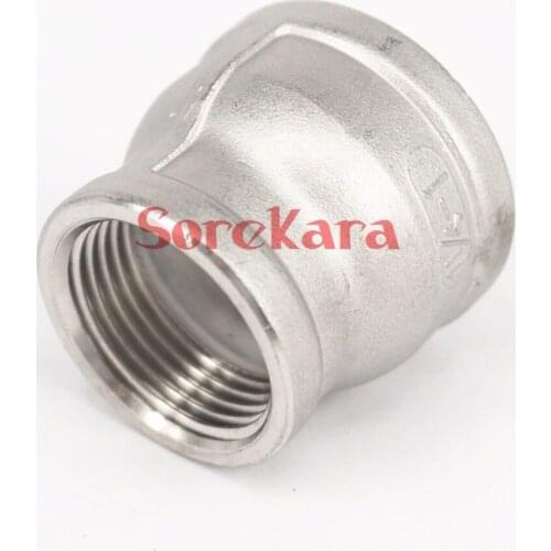1" BSP female to 3/4" BSP female Thread Reducer 304 Stainless Steel Pipe Fitting Connector Adpater