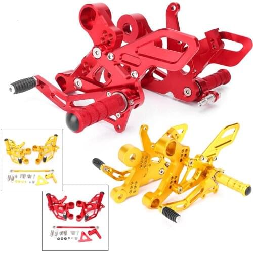 Adjustable Rear Set Foot Pegs Footrests Bracket Kit For Yamaha MT09 FZ09 2014 2015 2016 Motorcycle Spare Parts Accessories