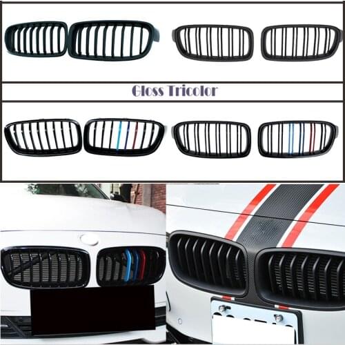 Carbon Fiber/Black Front Bumper Racing Grill Kidney Grilles For BMW F30 F31 F35 Series 3 320i 325i 328i 335i M Power Performance