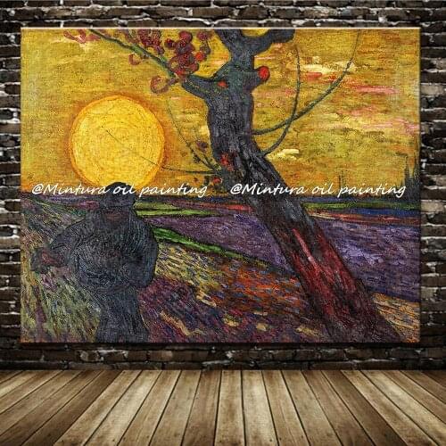 The Sower By Vincent Van Gogh Hand Painted High Quality Reproduction Famous Oil Painting On Canvas Wall Art For Home Decoration