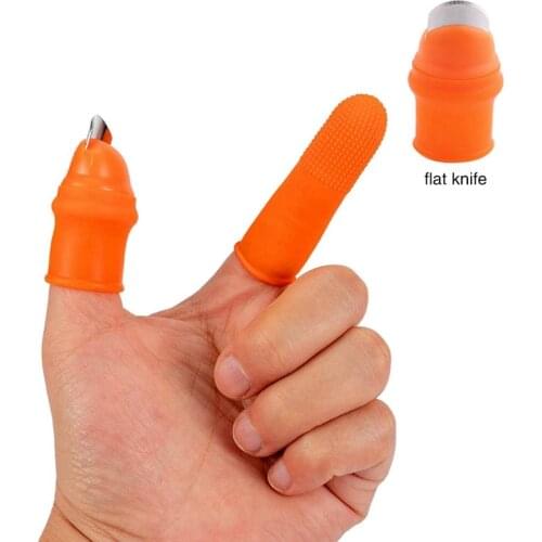 Silicone Thumb Shred Simple Pruning Garden Plant Fruit Vegetable Separator Gardening Hand Tools Garden Supplies for Home