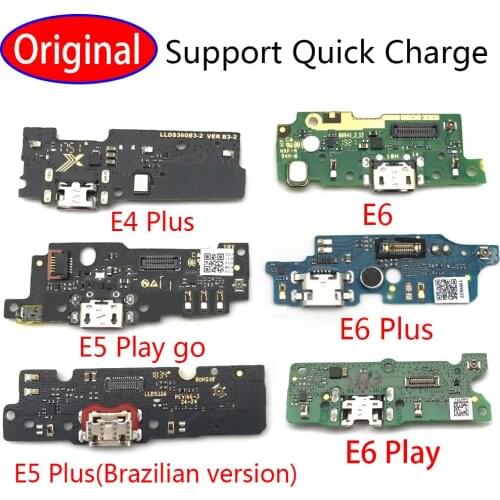 USB Charger Charging Dock Port Connector Flex Cable For Moto E4 E5 Play E6 E7 Plus Play E3 E4T With Microphone