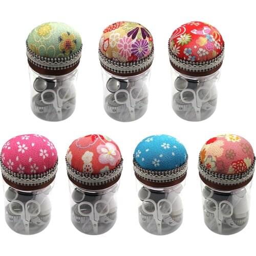 Sewing Pincushion Insertion Pin Cushion With Sewing Toolkit & Bottle