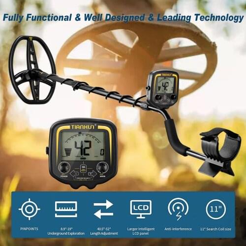High Accuracy TX-850 Gold Metal Detector Professional Underground Treasure Hunter TX-850 LCD Screen Display Super Stable Modes
