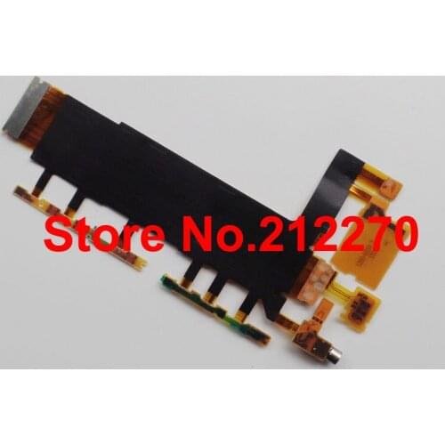 YUYOND Free DHL EMS New Power Flex Cable With Volume & Mic Buttons For Sony Xperia Z3 D6653 D6603 D6616 Wholesale