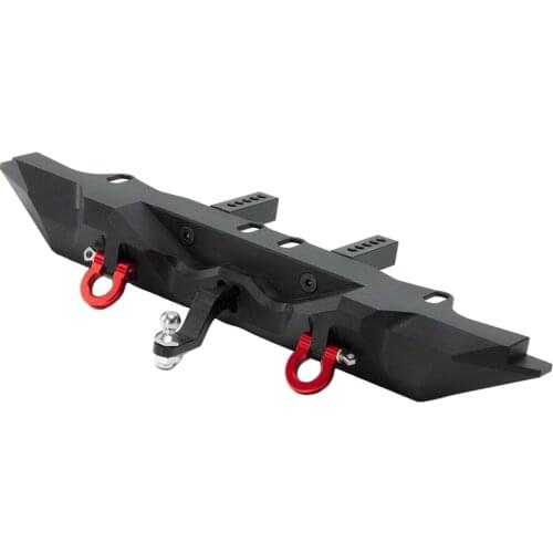 1/10 RC Metal Rear Bumper With Trailer Hook For Axial SCX10 90046 TRX4 Parts