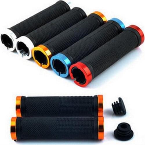 1 pair MTB BMX Road Cycling Handlebar Cover Anti-Skid Rubber Bicycle Grip Mountain Bike Lock On Bicycle Handlebars End Grip