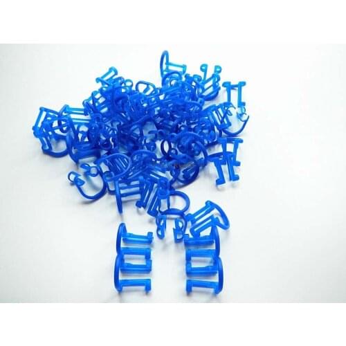 50Pcs Cotton Roll Holder Clip Disposable Dental Isolator Tool Clinic