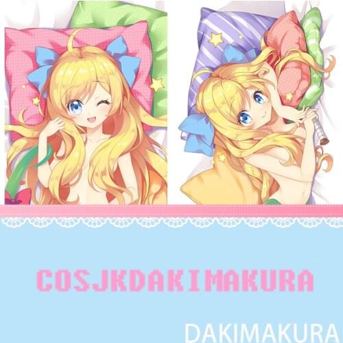 ATM Hanazono Yurine Dropkick on My Devil! Game Anime Dakimakura Body Hugging Pillow Cover Cushion Otaku Pillow Case Kawaii Gift