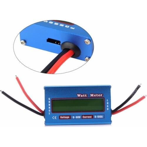 Free shipping 5pcs DC Watt meter with LCD display for DC 0-60V 0-100A balance voltage current RC battery power Analyzer