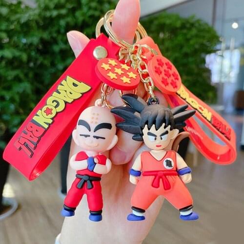 Dragon Ball Keychain Anime Figures Son Goku Action Figure Vegeta Pendant Accessories Decorations Cartoon Kawaii Kids Toys Gifts