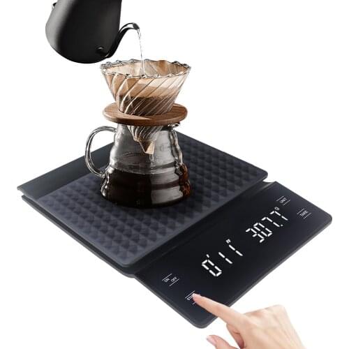 3kg/0.1g Digital Coffee Scales With Timer Tare Function Portable Electronic Kitchen Weight Scale High Precision Balance for Food
