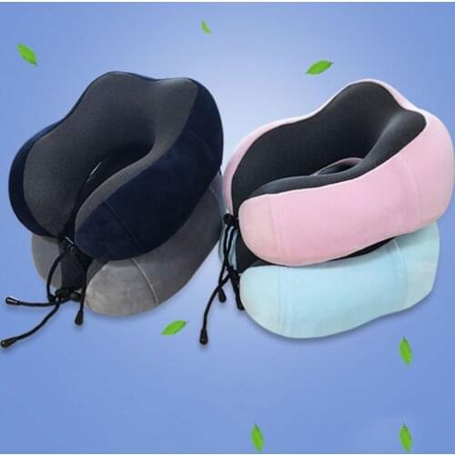 Home Portable U-shaped Pillow Memory Foam Travel Neck Pillow Office Comfortable Nap Pillow Airplane Pillow Lying Sleeping