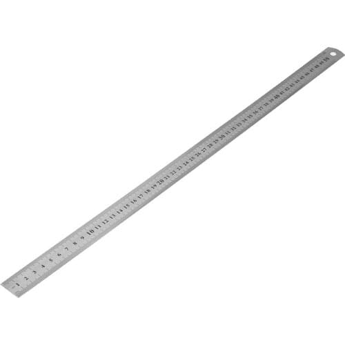 Double Side Straight Ruler 0.7mm 50cm and 0.5mm 30cm / 20cm / 15cm Scale Stainless Steel Straight Ruler Measuring Tool