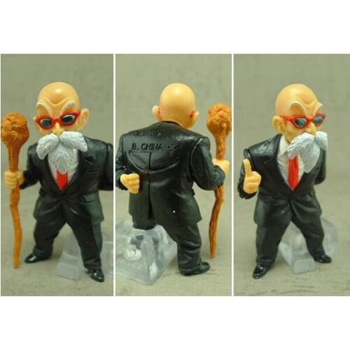 BANDAI Dragon Ball Action Figure HG Gacha 21 Bomb Suit Master Roshi First Edition Four New Rare Model Ornaments