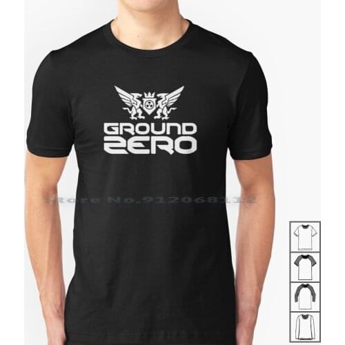 Ground Zero Logo T Shirt 100% Cotton Dominator Masters Of Hardcore Thunderdome Angerfist Dr Peacock Sefa N Vitral Re Style