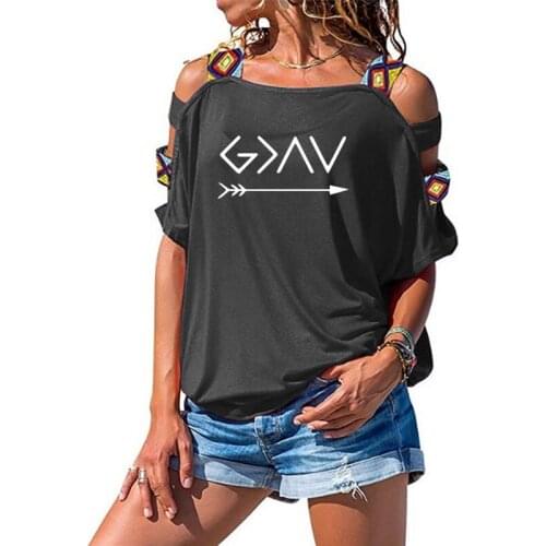 God Is Greater Than The High Lows Harajuku T Shirt Christian Faith Summer slogan Hipster Christian baptism cotton tee top