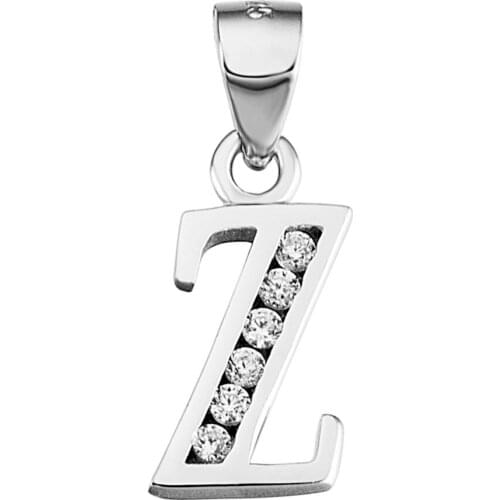 GND0387 High Quality 925 Sterling Silver Jewelry Necklaces Pendants Letter Z Real Top Silver Pendant For Women