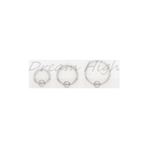 Free Shipping Ear Ring Ear Piercing Fashion Jewelry Body piercing 100pcs/lot Free Shipping Ball Close Ring BCR 316l Steel
