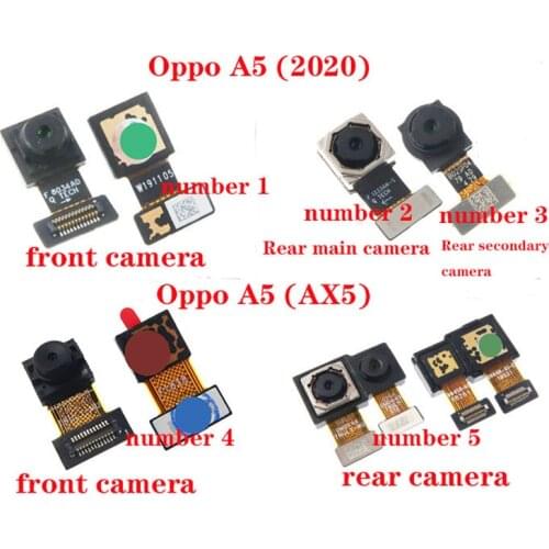 Front & Rear Camera For OPPO A5(2020) A5(AX5) Back Big Camera & Small Facing Camera Flex Cable Replacement Repair Parts