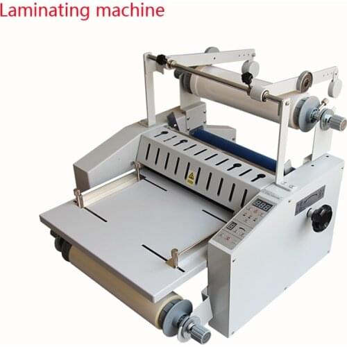 Hot Roll Laminating Machine Manual Feeding A3 Steel Rod Laminating Machine Maximum Width 370mm Filming Machine V370F 220V QX