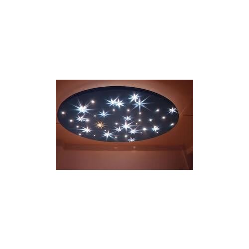 Twinkle optic fiber star ceiling kit,1.0/2.0mm diameter fiber 5m dual head 2*5W LED light engine with 6 color wheel and remote