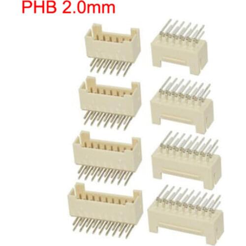 Micro Mini PHB 2.0mm 2x2p 2x3p 2x4p 2x5p Right Angle Male Connector PHSD Connector 50pcs