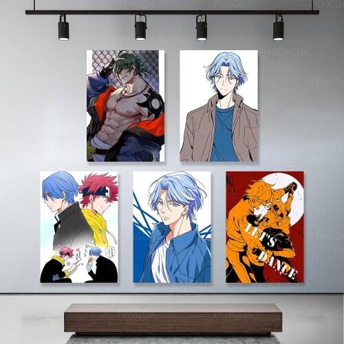 Modular Anime Character Painting HD Prints Cartoon SK8 the Infinity Canvas Picture Decor Posters Frame Modern Home Room Wall Art