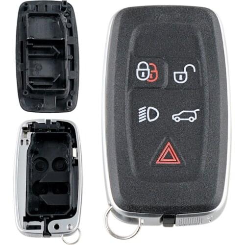 New 5 Buttons Replacement Smart Car Remote Key Case Shell Fit for Range Rover/Land Rover Discovery 4 Sport/Freelander