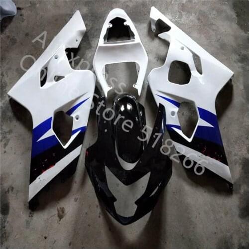 New Motorcle fairing for SUZUKI GSXR600 -750 04 05 GSXR750 2004-2005 white blue black Bodywork fairing