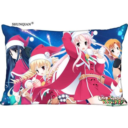 New Christmas Girl Anime Pillow Case Custom Wedding Pillowcase Cover Cases Gift Zippered Rectangle Pillow Case