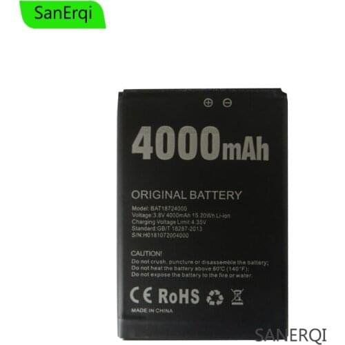 New Retail For Doogee X70 Battery BAT18724000 Batterie Accumulator AKKU ACCU PIL 4000mAh