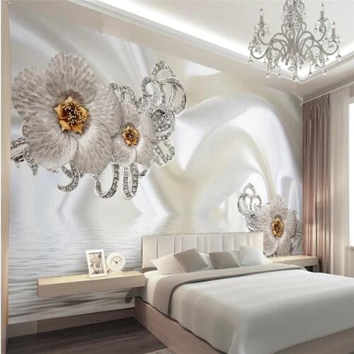 Beibehang wallpapers home decor Photo background wallpaper Photography silk cloth Diamond Hotel bathroom large wall art mural
