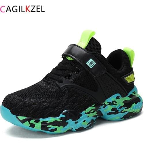 CAGILKZEL 2020 Autumn Kids Sports Shoes for Boy Breathable Mesh Casual Running Sneakers Kids Children Shoes Chaussure Enfant