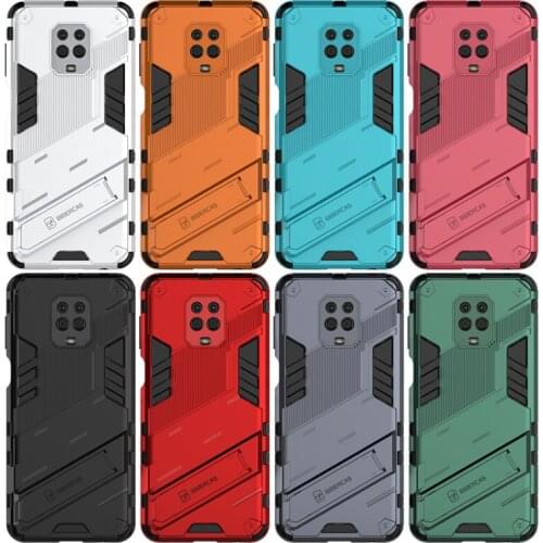 For Xiaomi Redmi Note 9S Cover Shockproof Bumper Bracket Stand Holder Camera Protect Armor Phone Case For Redmi NOTE 10 4g