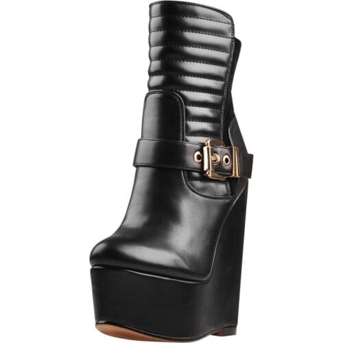 Richealnana Women's Wedge Ankle Boots