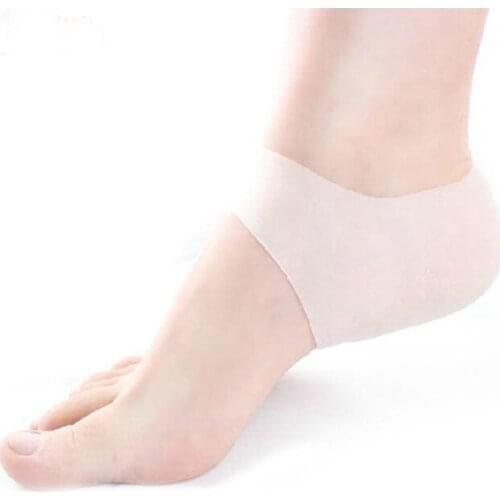 New Light Thin Unisex Silicone Gel Heel protector Soft Elastic Relieve Pain Protection Cover Cracked Foot Moisturizing Feet Care