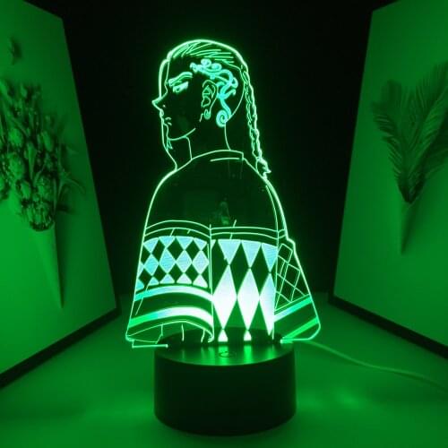 Anime Tokyo Revengers Draken 3d Led Lamp for Child Birthday Gift Bedroom Decor Night Light Room Table Light Tokyo Revengers