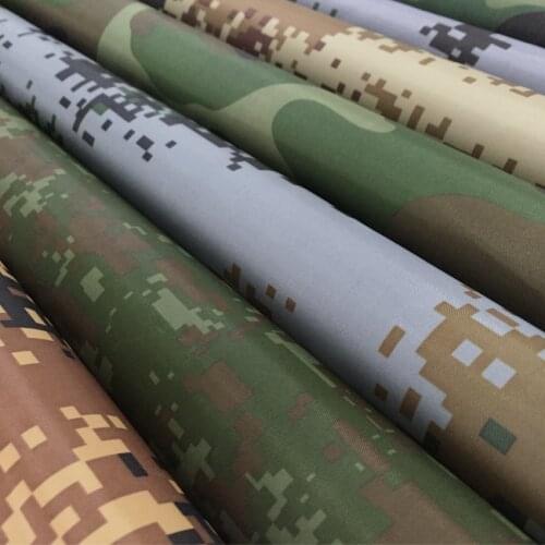 Free Shipping Size 1m*1.5m Military Camouflage Forest Oxford Fabric Pretend Print PU & Silver Coating Waterproof Outdoor Fabric