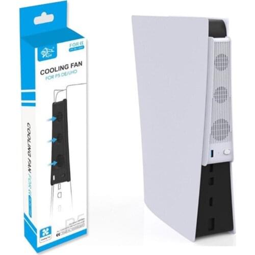 USB External Super Turbo Temperature Exhauster Control Cooling Fan Cooler 3 fan for PS5 Digital Edition/Ultra HD DE/UHD Console