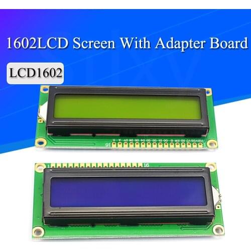LCD1602 1602 LCD Module Blue / Yellow Green Screen 16x2 Character LCD Display PCF8574T PCF8574 IIC I2C Interface 5V for Arduino