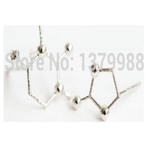 1pc Dopamine Symbol Studs Earrings, Simple Cute Dopamine Jewelry, Fashion Earring Studs Jewelry