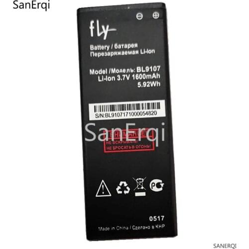 10pcs 1600mAh BL9107 battery for FLY 5S BL9107 mobile phone Battery