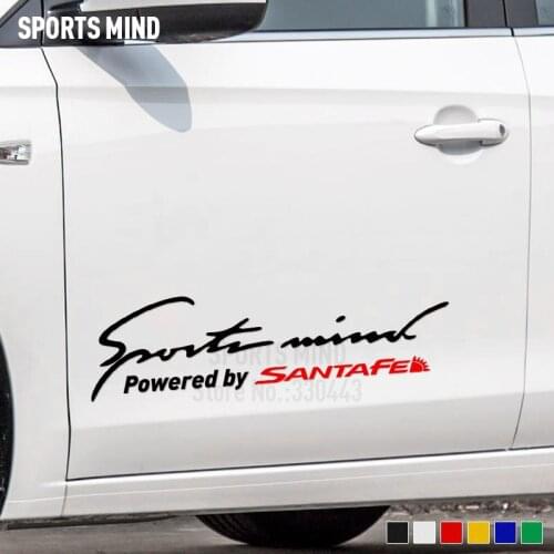 10 Pieces Vinyl Car Stickers Decals For Hyundai Santa Fe Hyundai Santafe Accessories Car-Styling Automobiles
