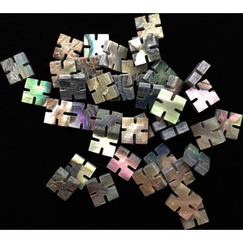 100Pcs Colourful Abalone Inlay Material Abalone Guitar Dots--5mm*5mm*2mm
